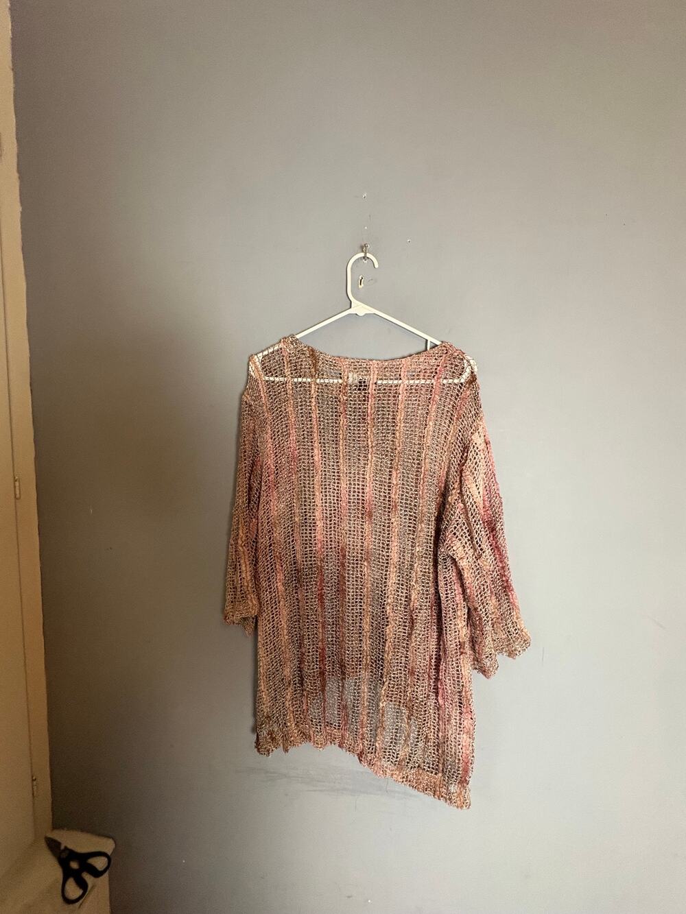 Kaktus Knit Patchwork Sweater Womens Size L Read
